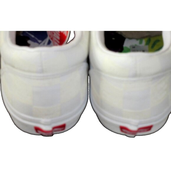 Vans Men's Old Skool DIY Checkerboard True White Canvas Shoes Size 13 NIB - Picture 5 of 5